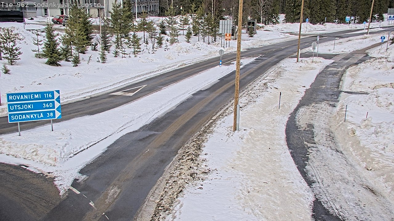 Weather Camera Image Väg 962 Sodankylä, Luosto, Sodankylä, Lappi