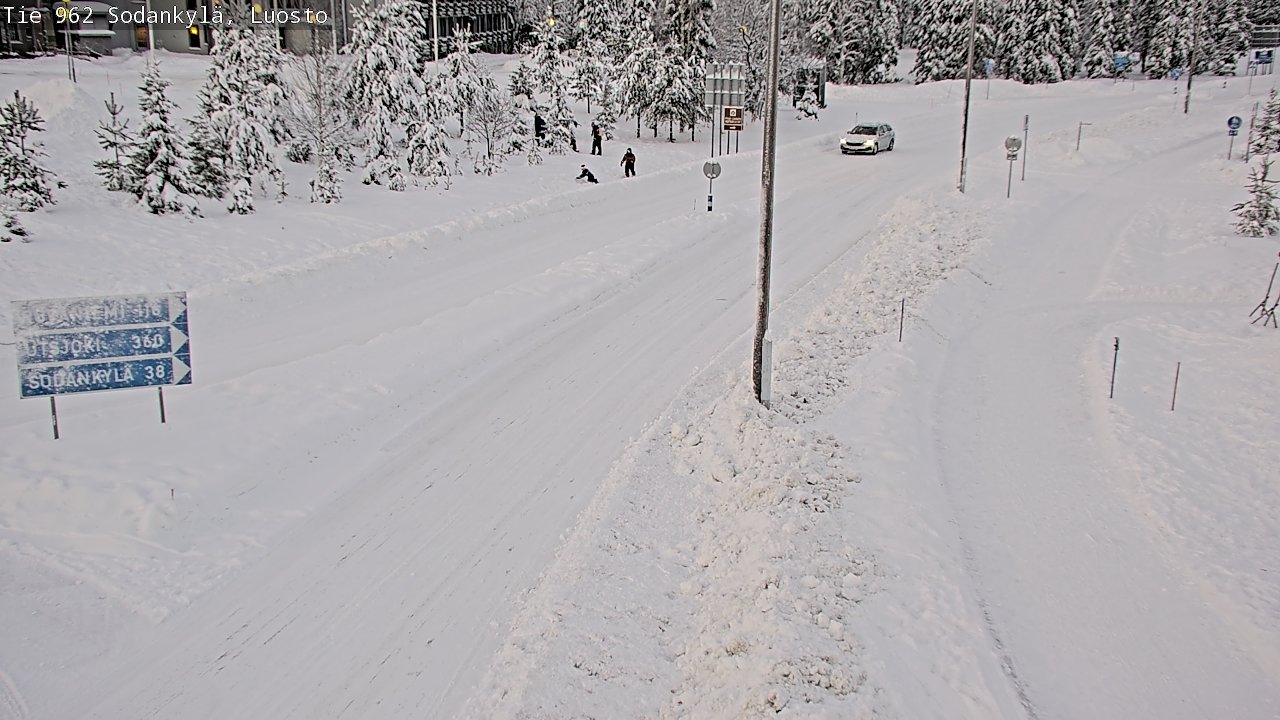 Weather Camera Image Väg 962 Sodankylä, Luosto, Sodankylä, Lappi