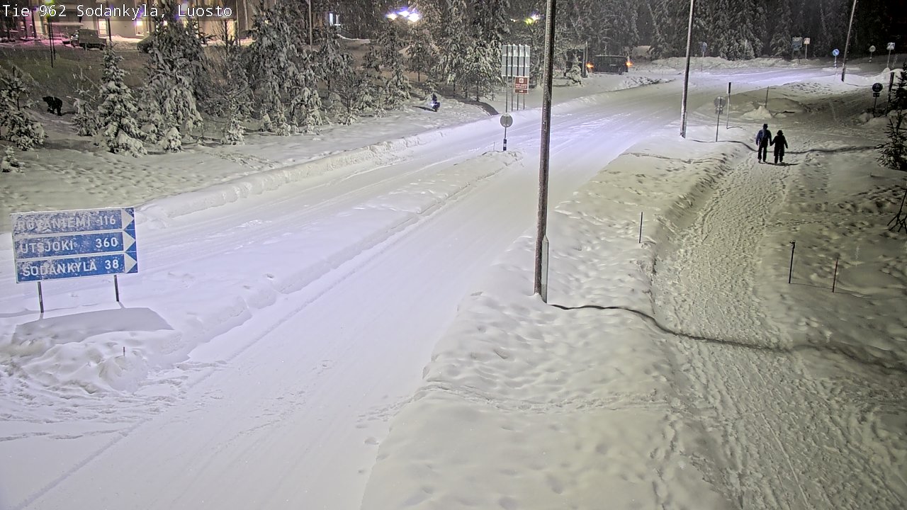 Weather Camera Image Väg 962 Sodankylä, Luosto, Sodankylä, Lappi