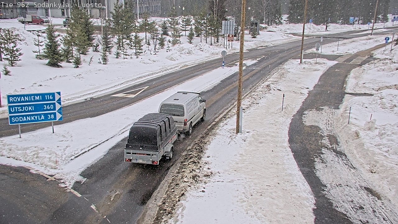 Weather Camera Image Road 962 Sodankylä, Luosto, Sodankylä, Lappi