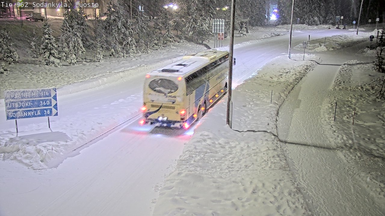 Weather Camera Image Väg 962 Sodankylä, Luosto, Sodankylä, Lappi