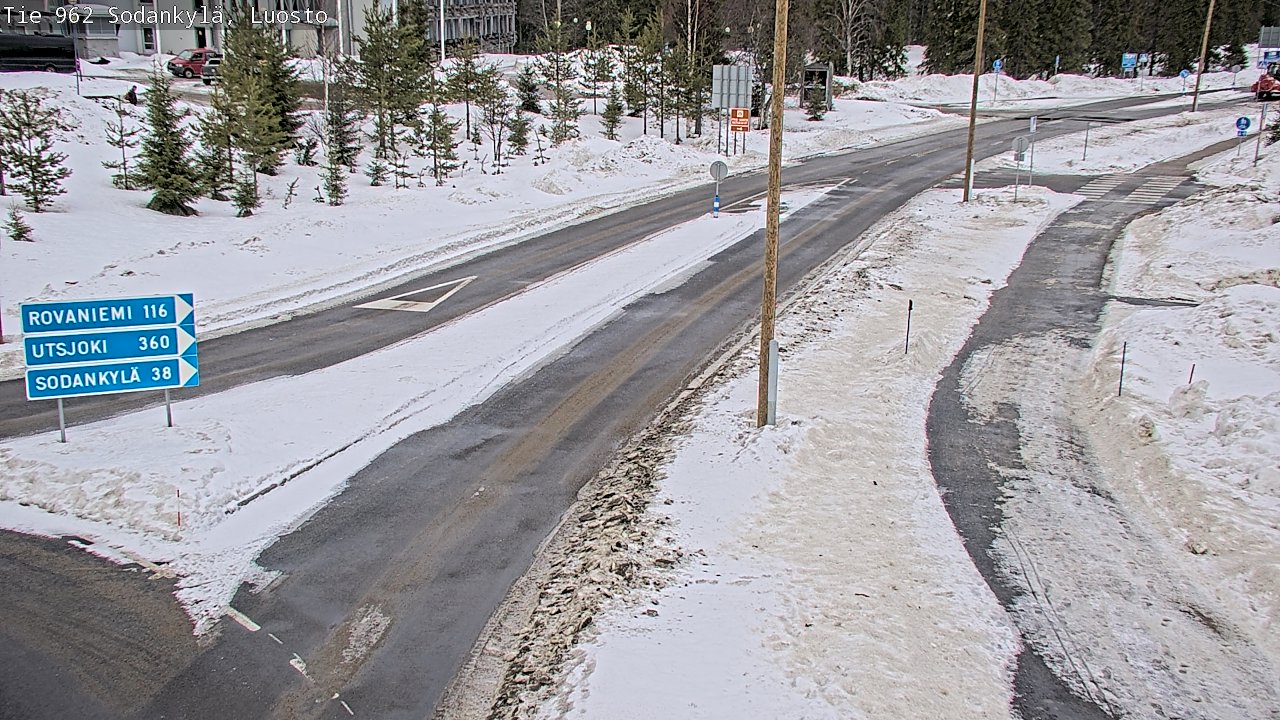 Weather Camera Image Väg 962 Sodankylä, Luosto, Sodankylä, Lappi
