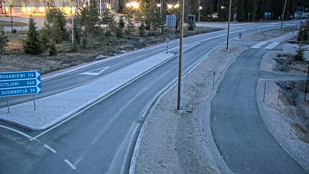 Weather Camera Image Väg 962 Sodankylä, Luosto, Sodankylä, Lappi