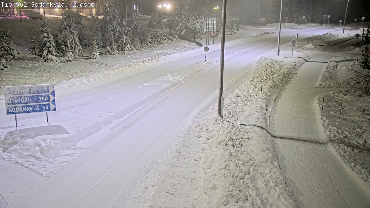 Weather Camera Image Väg 962 Sodankylä, Luosto, Sodankylä, Lappi