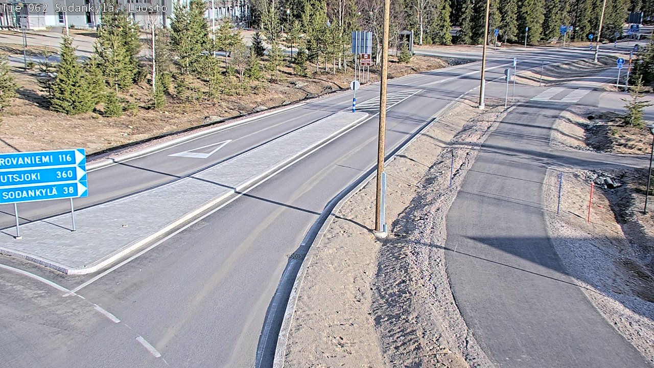 Weather Camera Image Väg 962 Sodankylä, Luosto, Sodankylä, Lappi