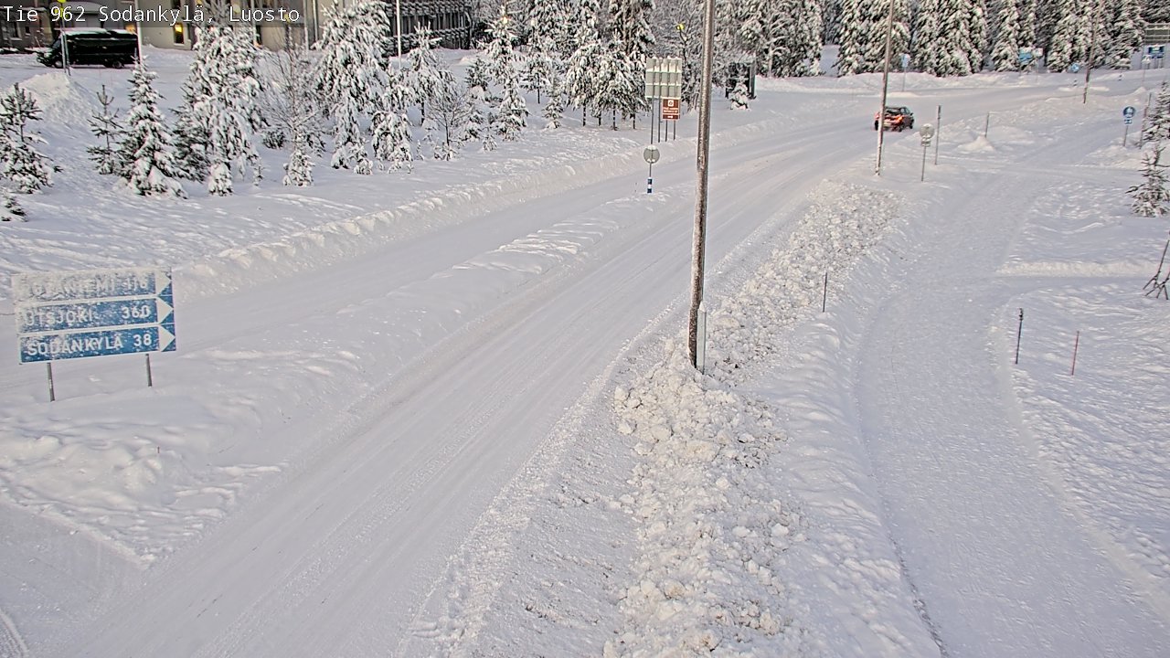 Weather Camera Image Väg 962 Sodankylä, Luosto, Sodankylä, Lappi