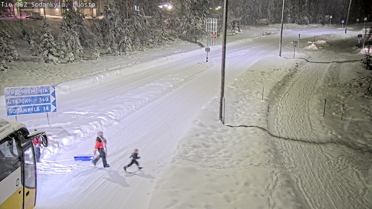 Weather Camera Image Väg 962 Sodankylä, Luosto, Sodankylä, Lappi