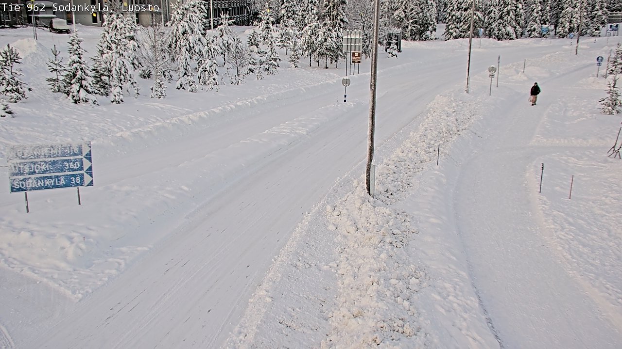 Weather Camera Image Väg 962 Sodankylä, Luosto, Sodankylä, Lappi