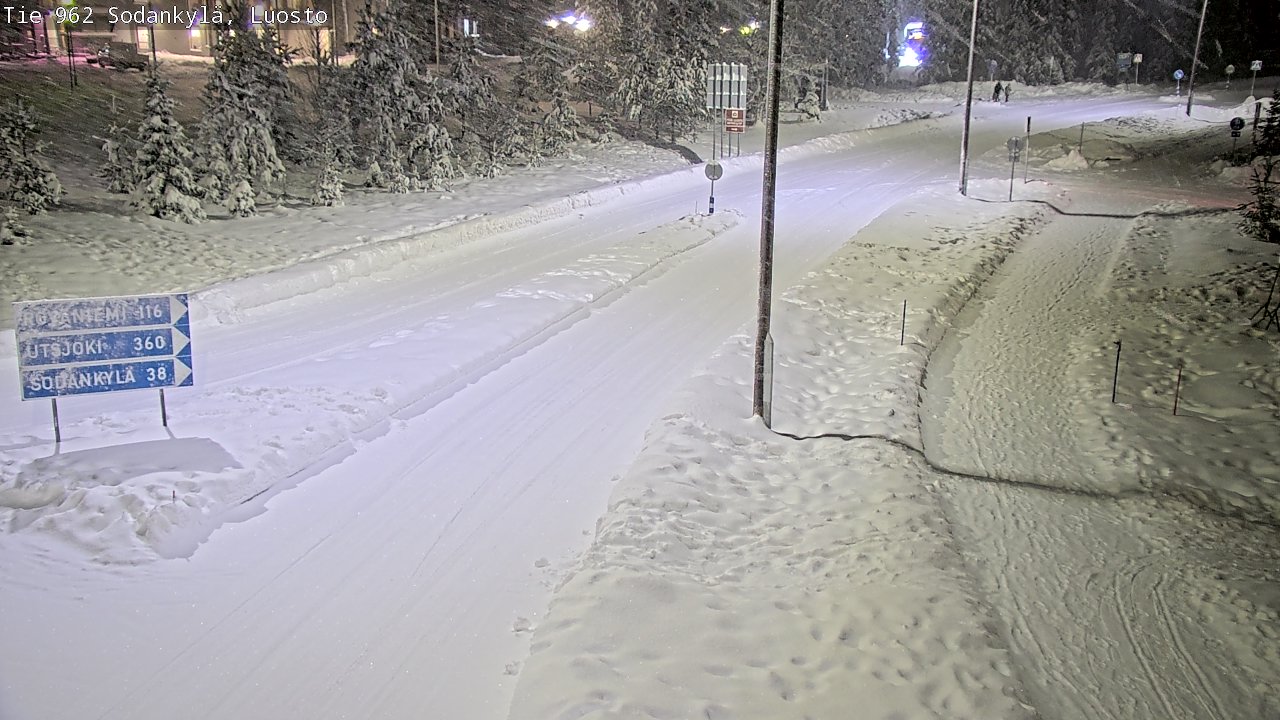 Weather Camera Image Väg 962 Sodankylä, Luosto, Sodankylä, Lappi