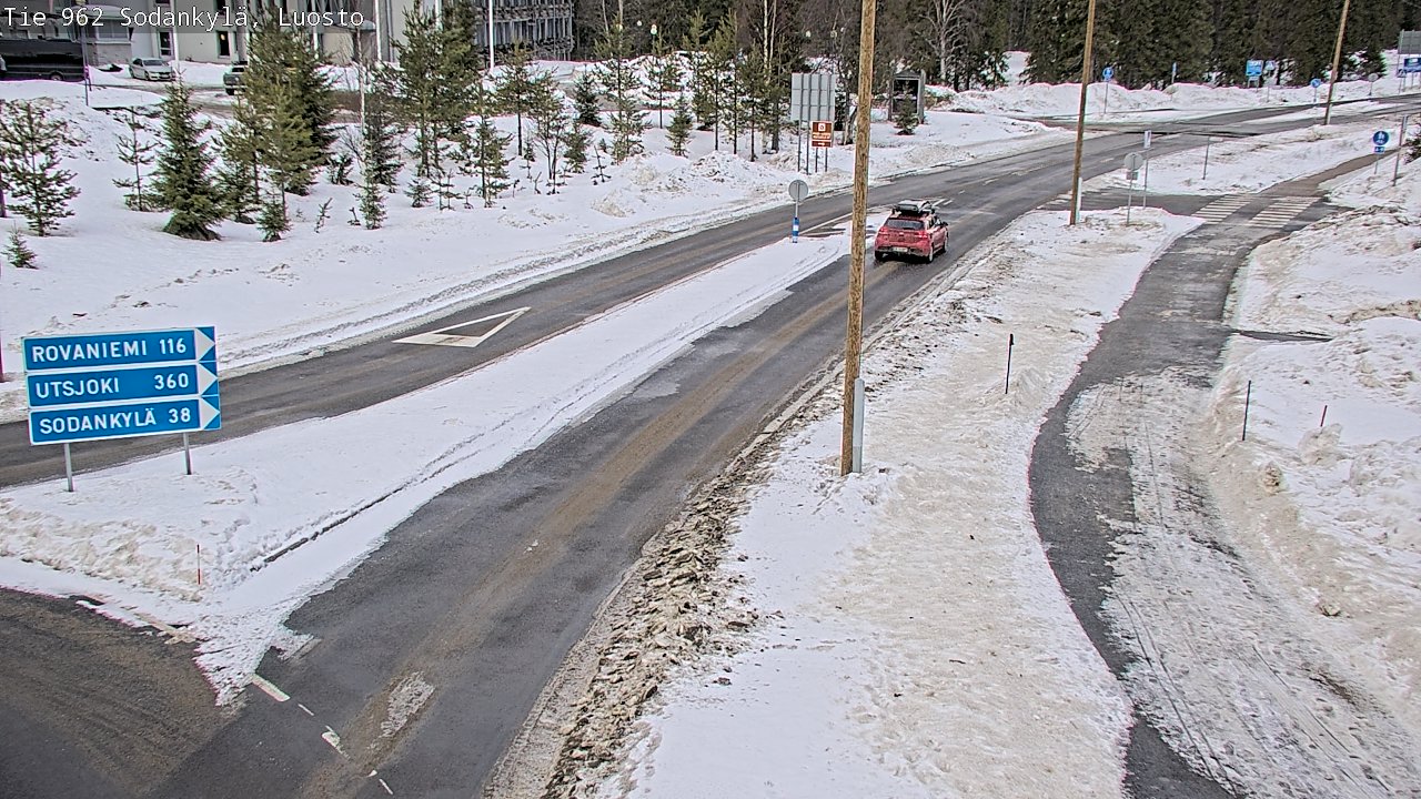 Weather Camera Image Väg 962 Sodankylä, Luosto, Sodankylä, Lappi
