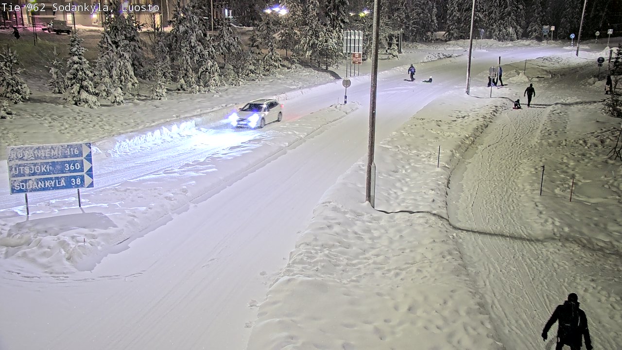 Weather Camera Image Väg 962 Sodankylä, Luosto, Sodankylä, Lappi