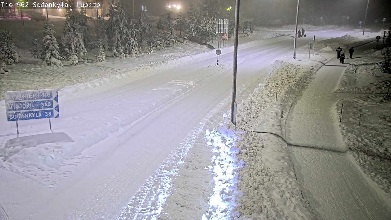 Weather Camera Image Väg 962 Sodankylä, Luosto, Sodankylä, Lappi