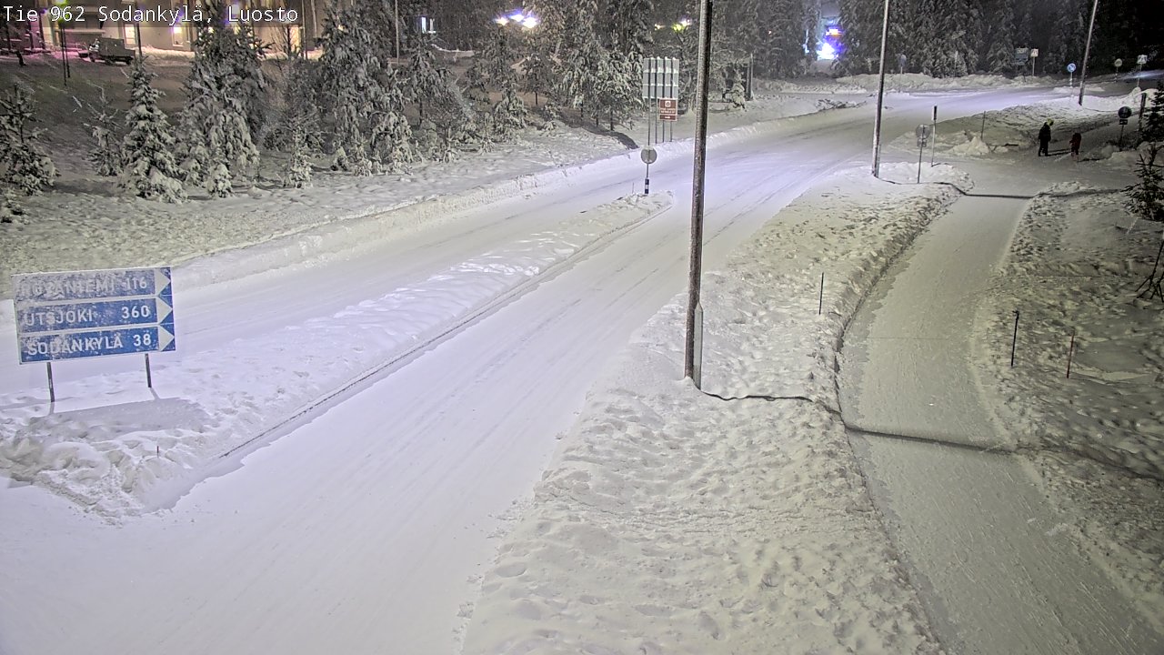 Weather Camera Image Väg 962 Sodankylä, Luosto, Sodankylä, Lappi