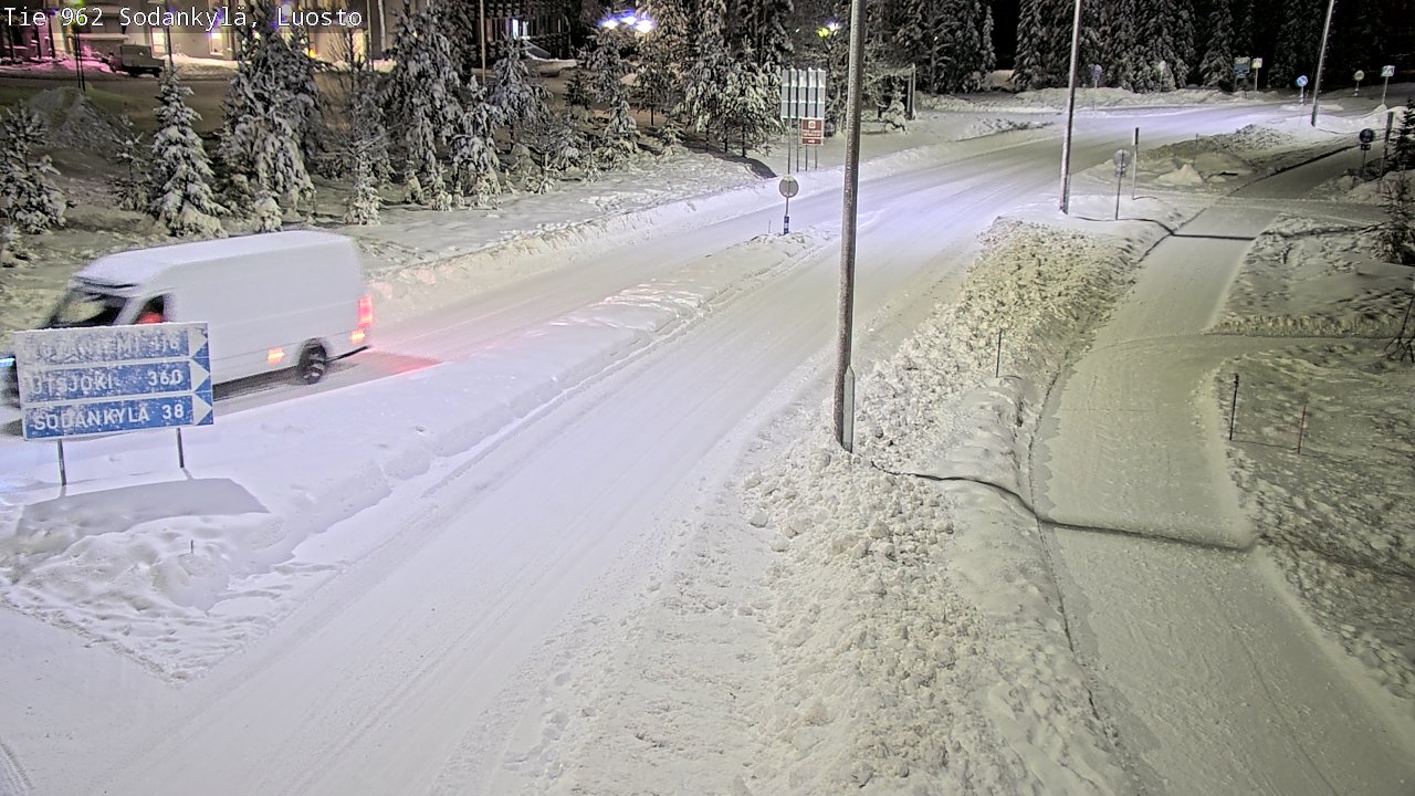 Weather Camera Image Väg 962 Sodankylä, Luosto, Sodankylä, Lappi