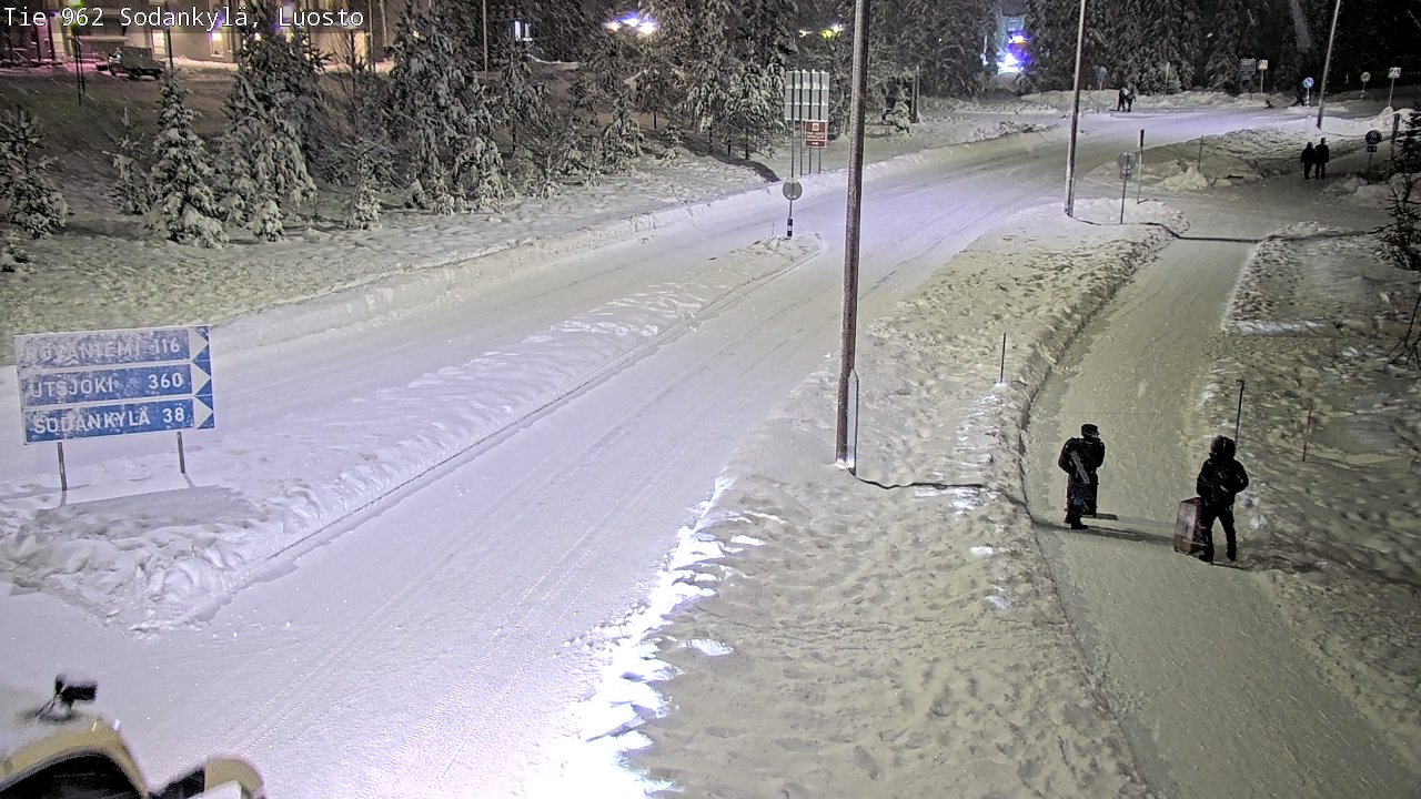 Weather Camera Image Väg 962 Sodankylä, Luosto, Sodankylä, Lappi