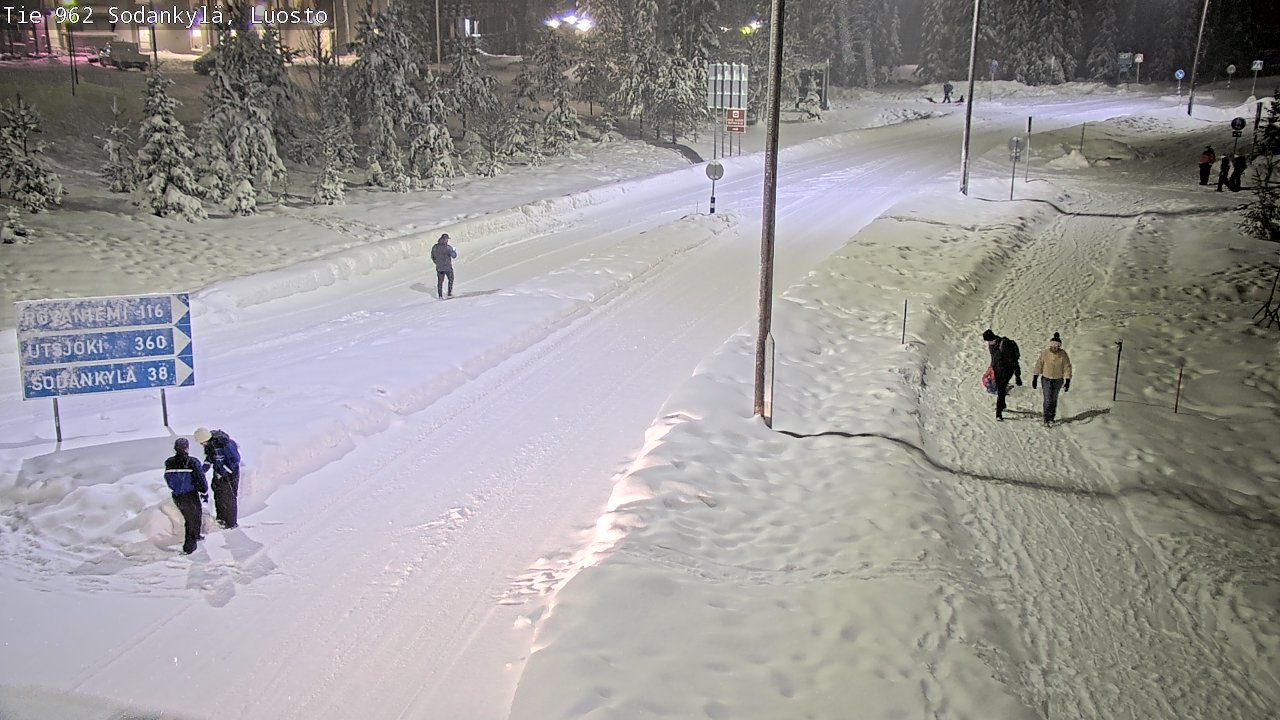 Weather Camera Image Väg 962 Sodankylä, Luosto, Sodankylä, Lappi