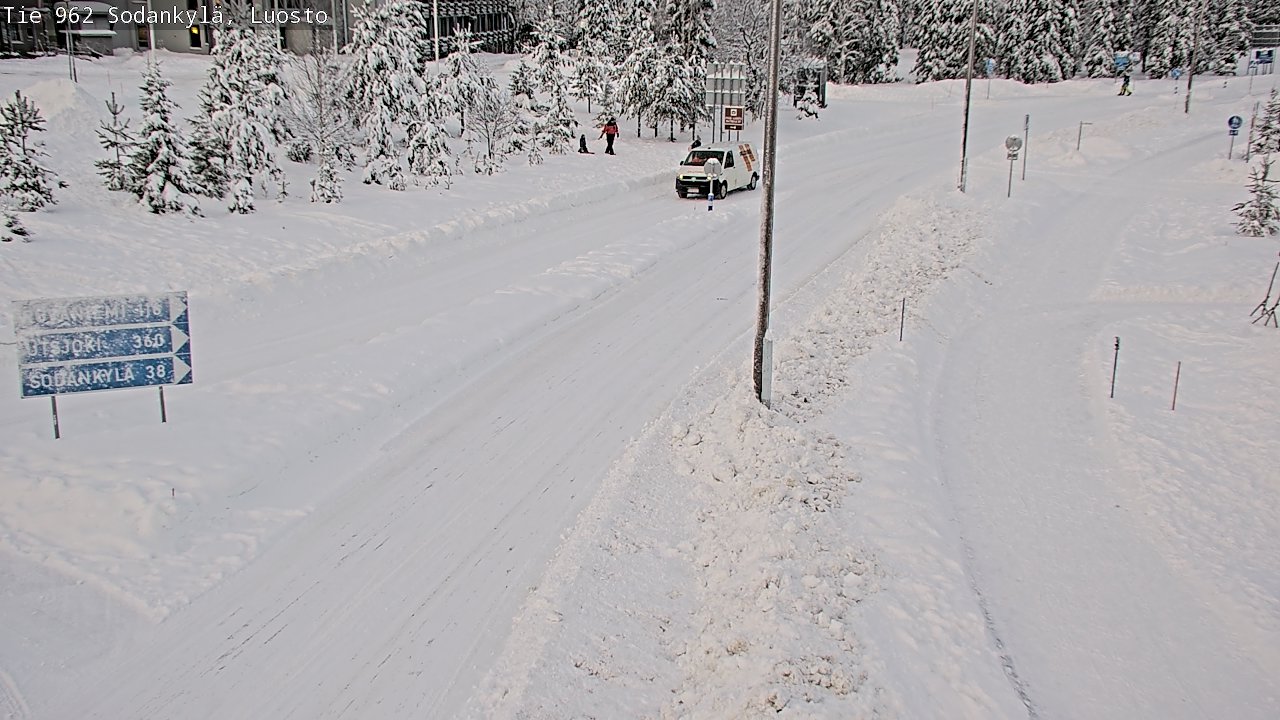 Weather Camera Image Väg 962 Sodankylä, Luosto, Sodankylä, Lappi