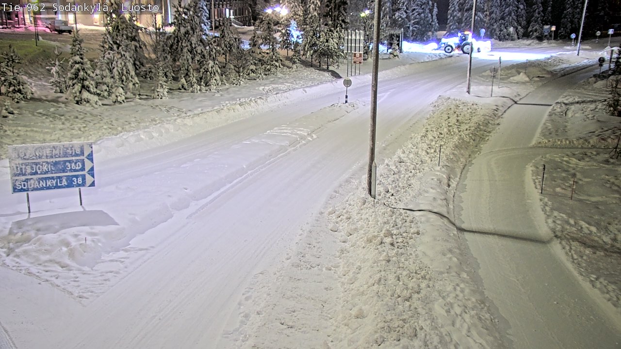 Weather Camera Image Väg 962 Sodankylä, Luosto, Sodankylä, Lappi