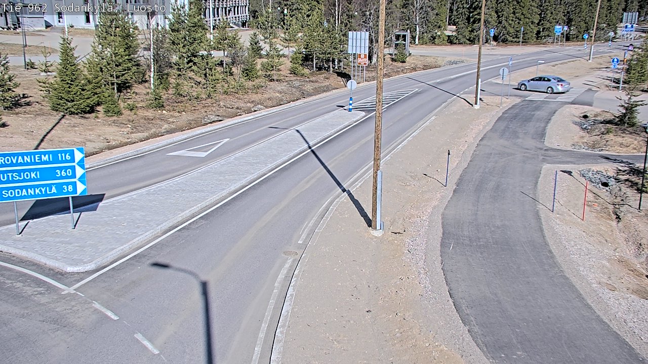 Weather Camera Image Väg 962 Sodankylä, Luosto, Sodankylä, Lappi