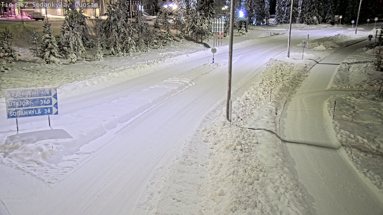 Weather Camera Image Väg 962 Sodankylä, Luosto, Sodankylä, Lappi