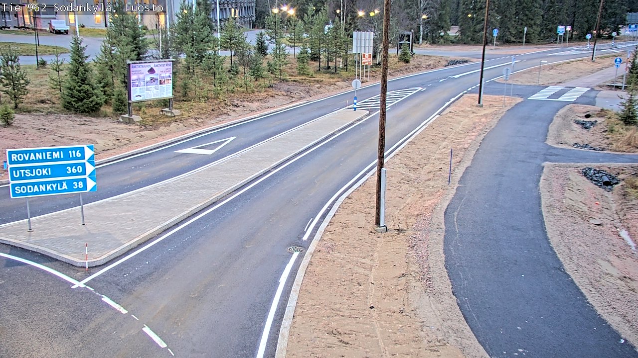 Weather Camera Image Road 962 Sodankylä, Luosto, Sodankylä, Lappi