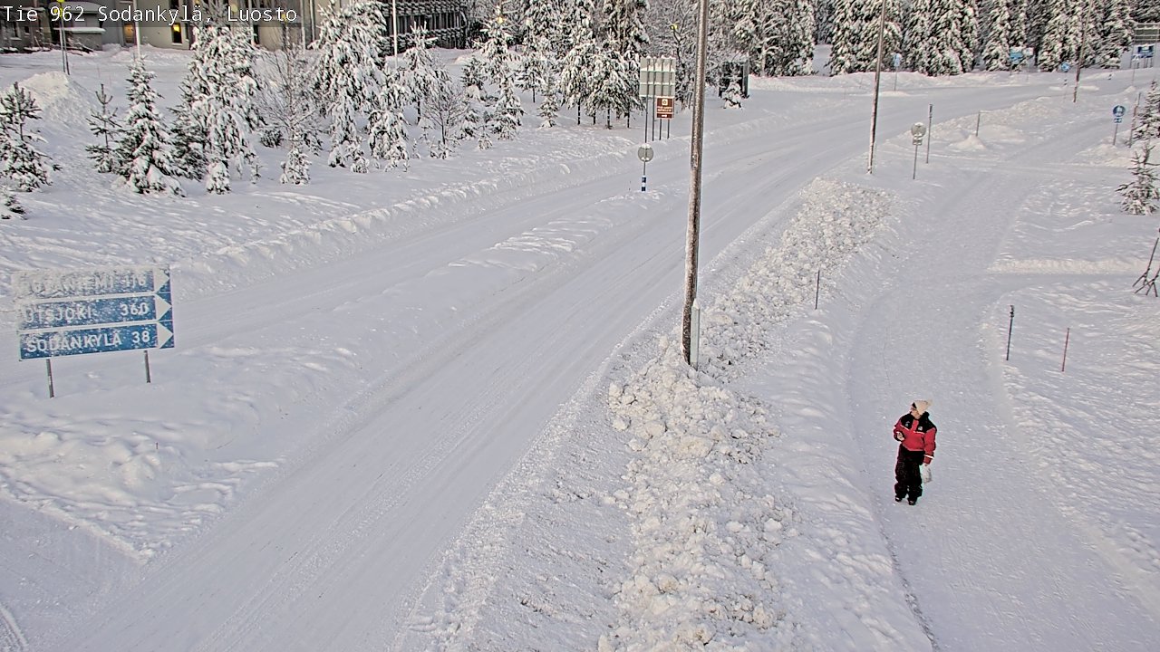 Weather Camera Image Väg 962 Sodankylä, Luosto, Sodankylä, Lappi
