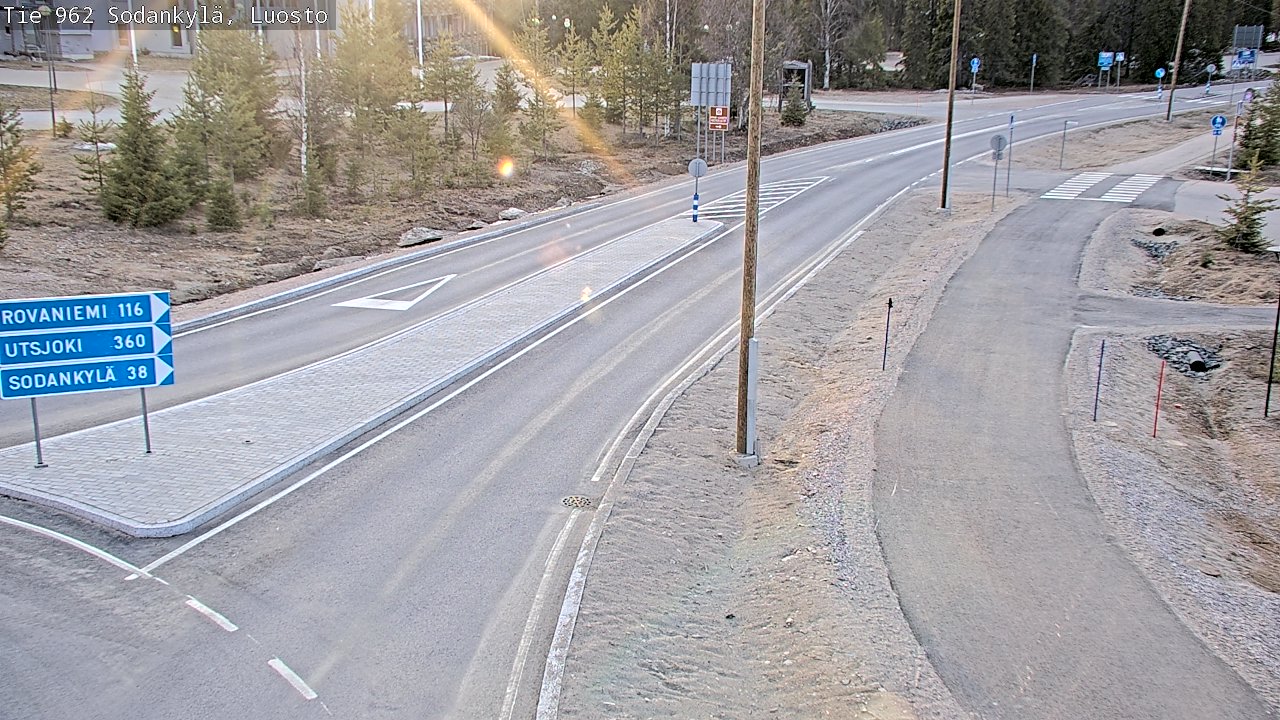 Weather Camera Image Road 962 Sodankylä, Luosto, Sodankylä, Lappi
