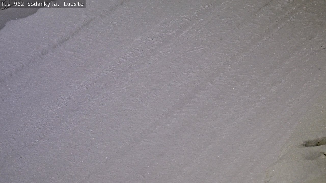 Weather Camera Image Väg 962 Sodankylä, Luosto, Sodankylä, Lappi