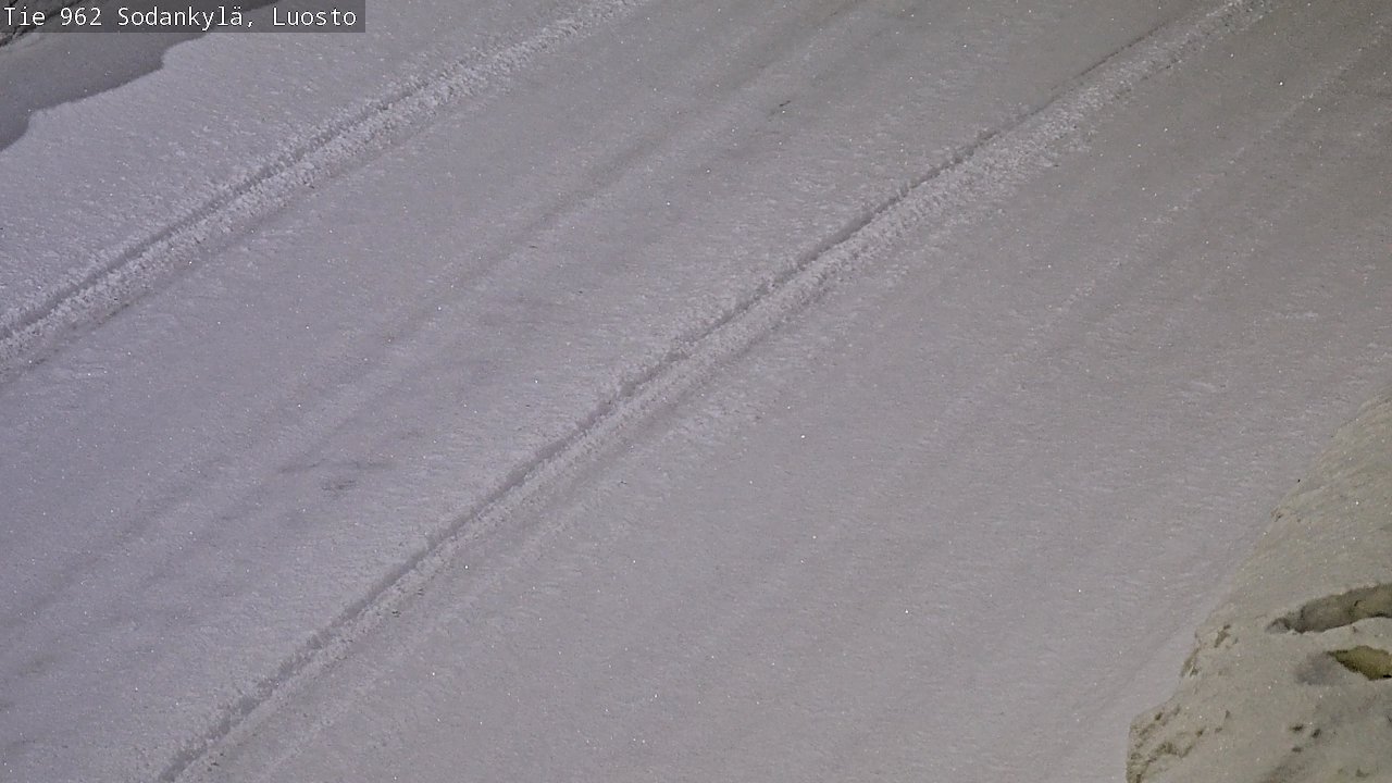 Weather Camera Image Väg 962 Sodankylä, Luosto, Sodankylä, Lappi
