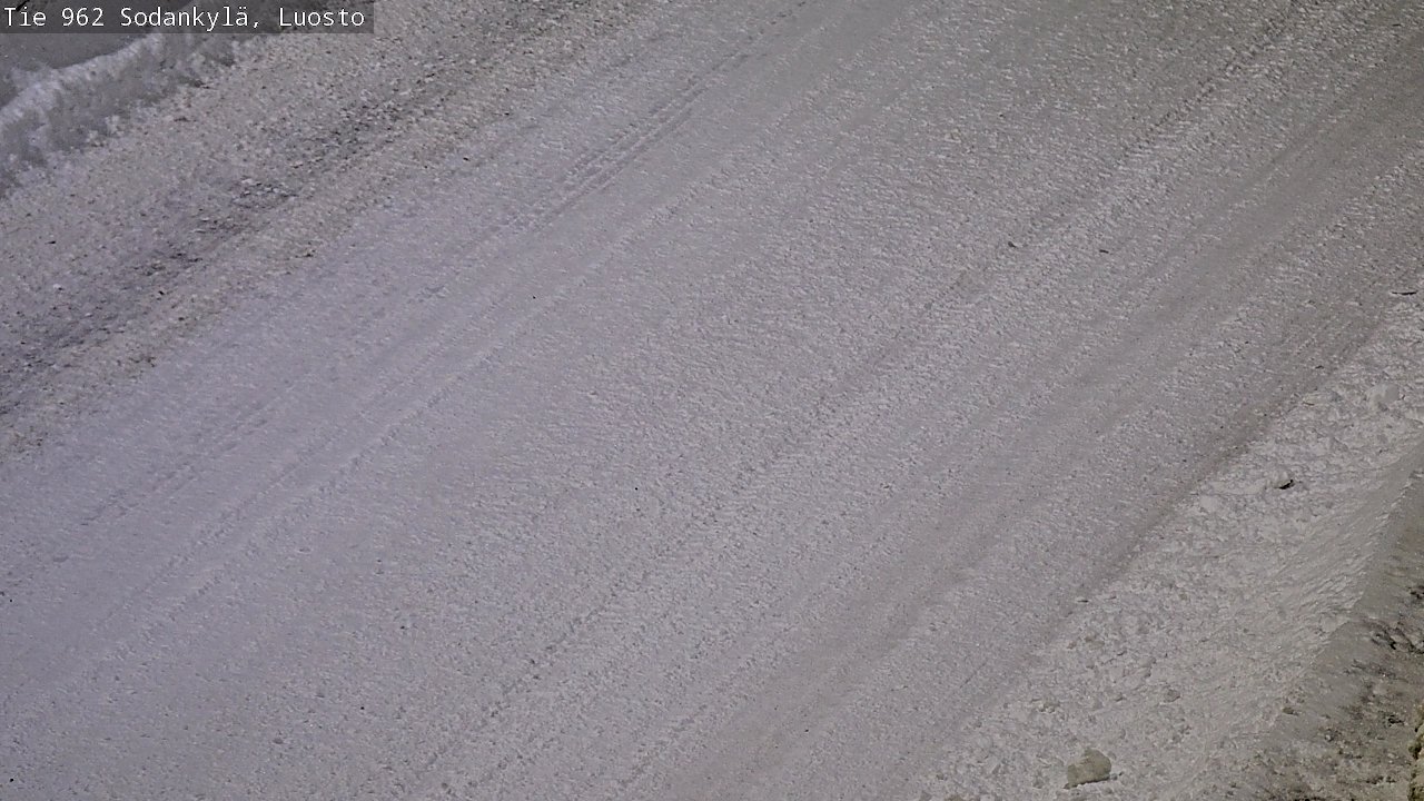 Weather Camera Image Väg 962 Sodankylä, Luosto, Sodankylä, Lappi