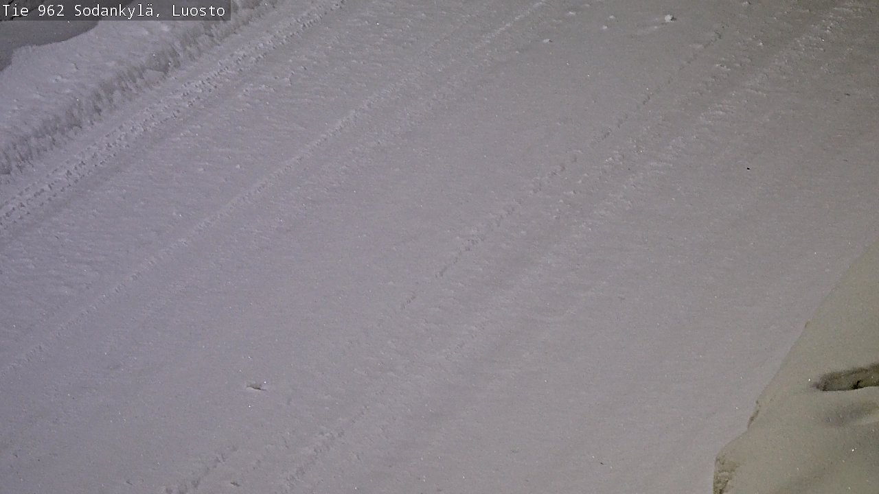 Weather Camera Image Väg 962 Sodankylä, Luosto, Sodankylä, Lappi