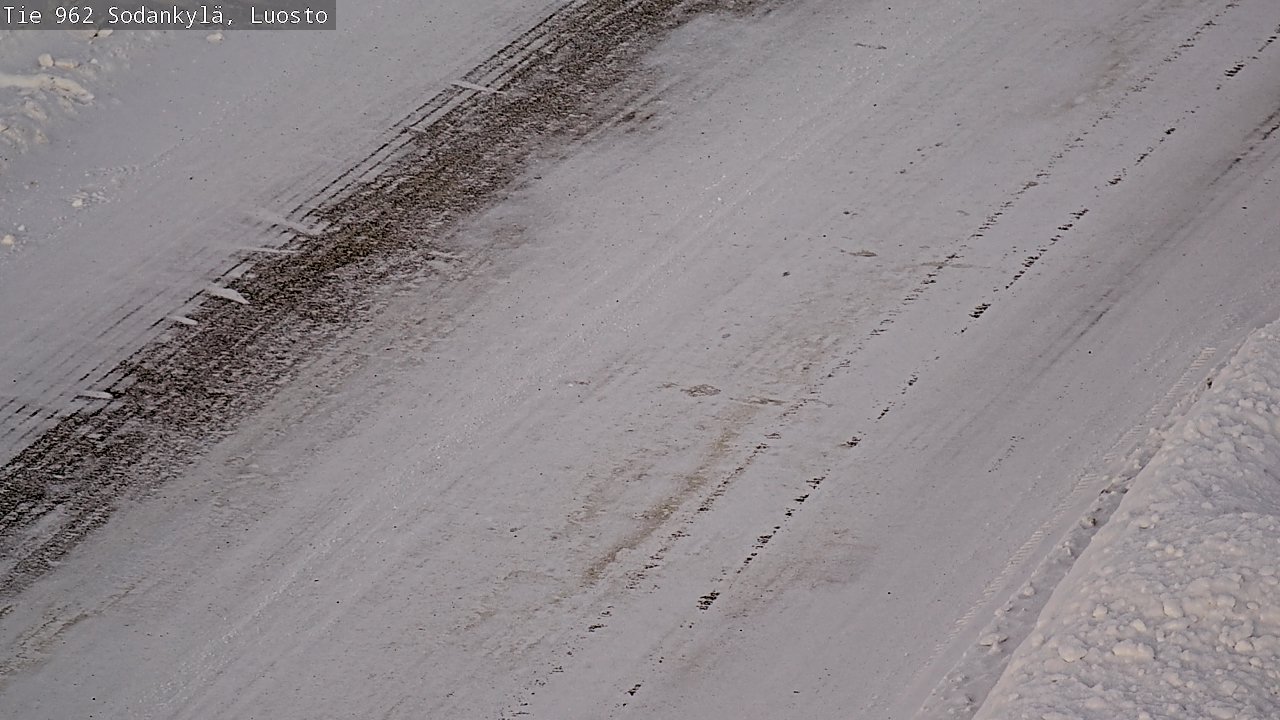 Weather Camera Image Road 962 Sodankylä, Luosto, Sodankylä, Lappi