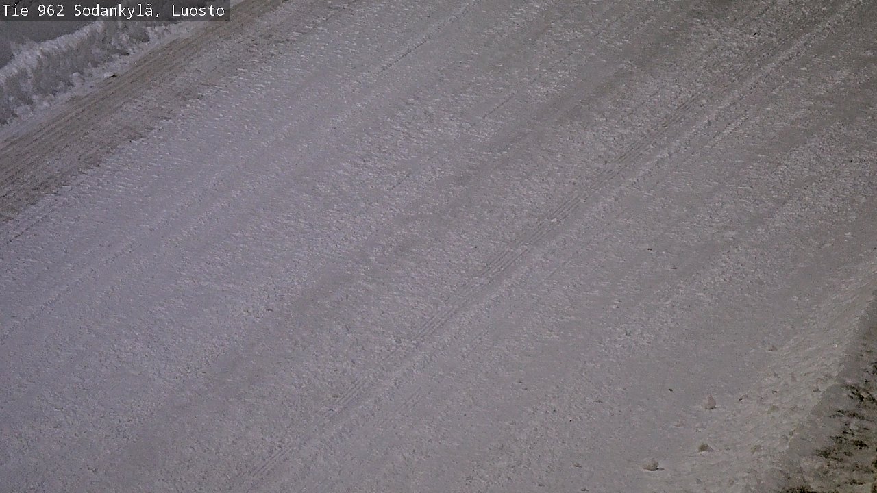 Weather Camera Image Väg 962 Sodankylä, Luosto, Sodankylä, Lappi
