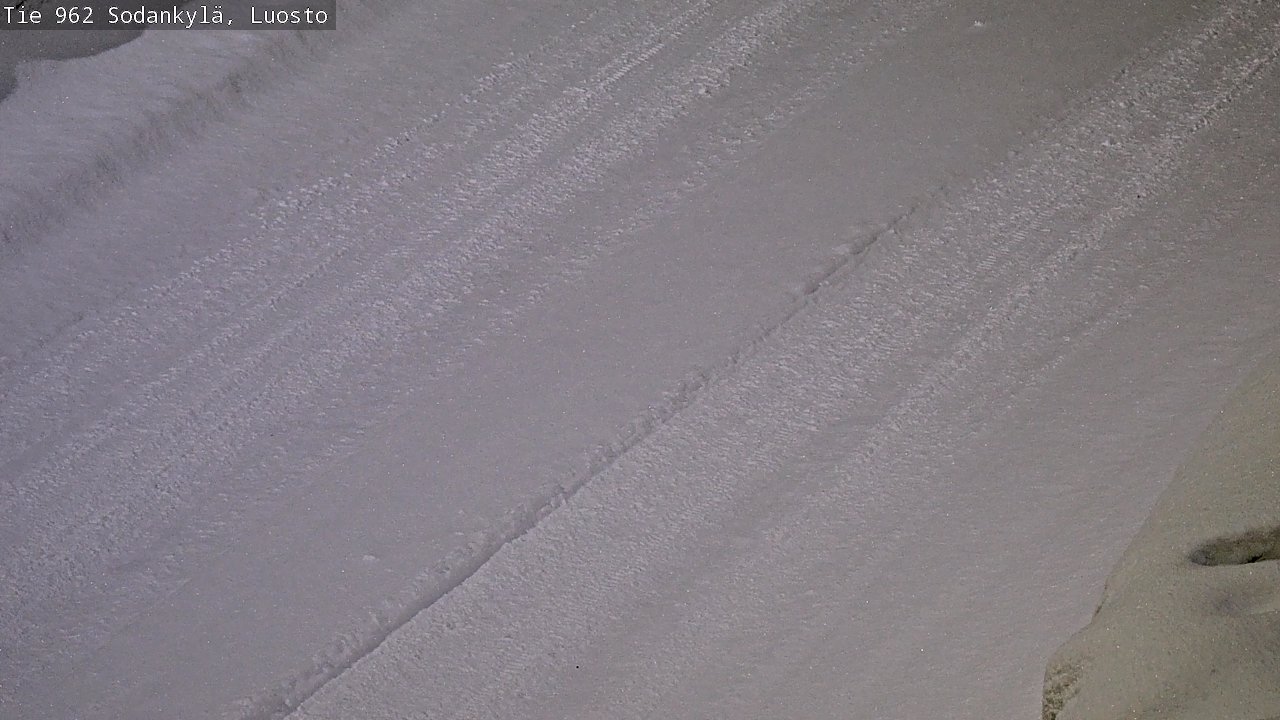 Weather Camera Image Väg 962 Sodankylä, Luosto, Sodankylä, Lappi