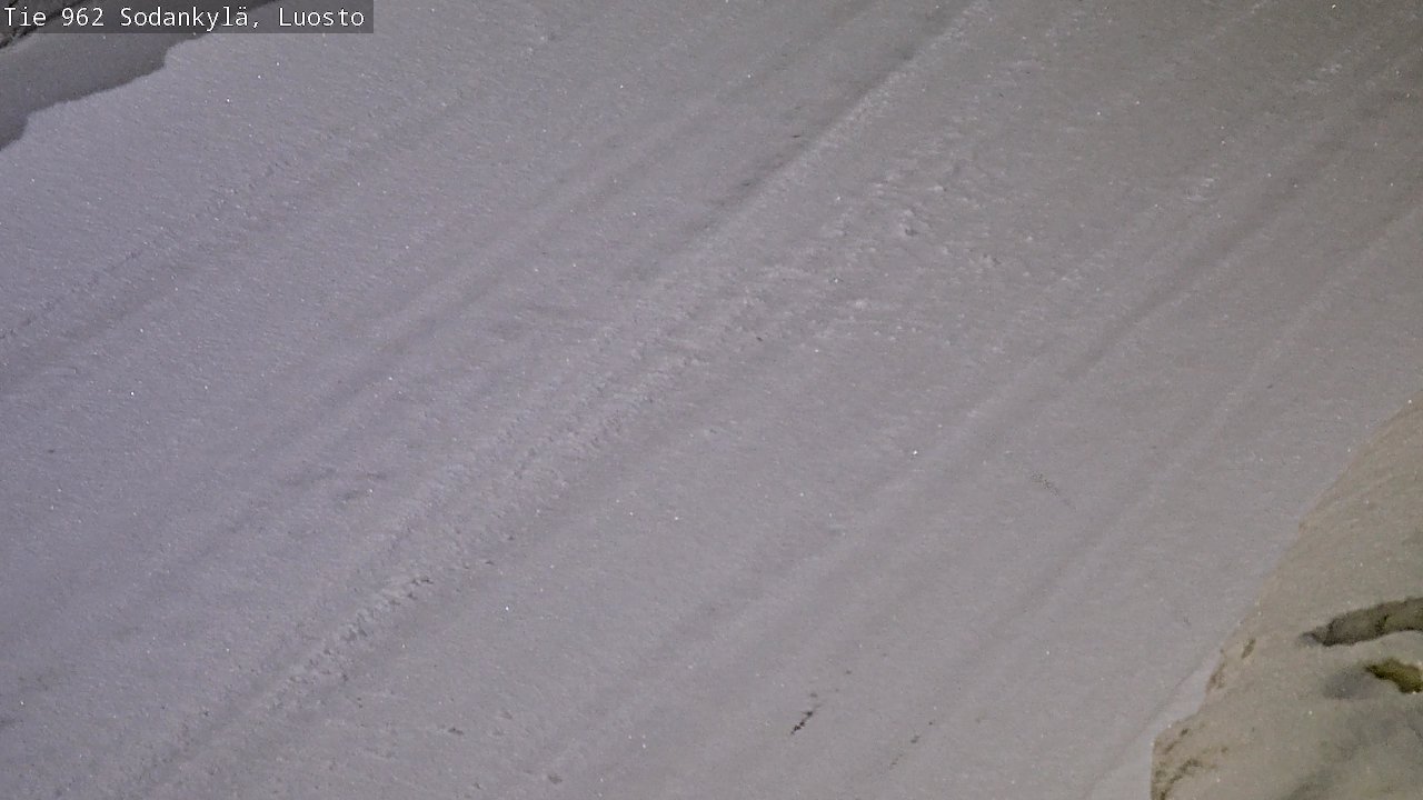 Weather Camera Image Väg 962 Sodankylä, Luosto, Sodankylä, Lappi