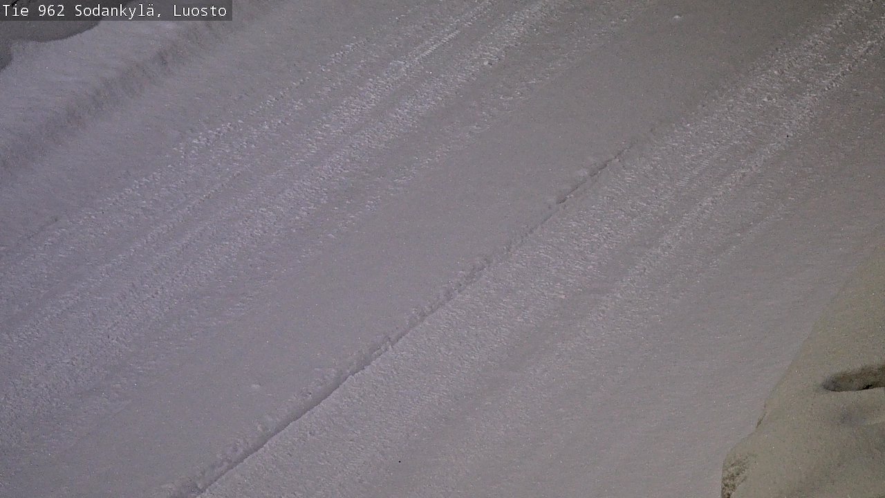Weather Camera Image Väg 962 Sodankylä, Luosto, Sodankylä, Lappi