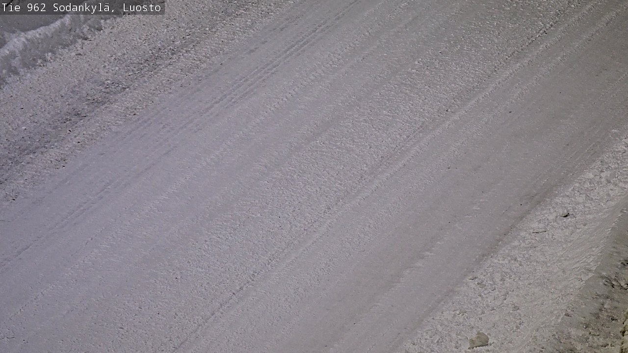 Weather Camera Image Väg 962 Sodankylä, Luosto, Sodankylä, Lappi
