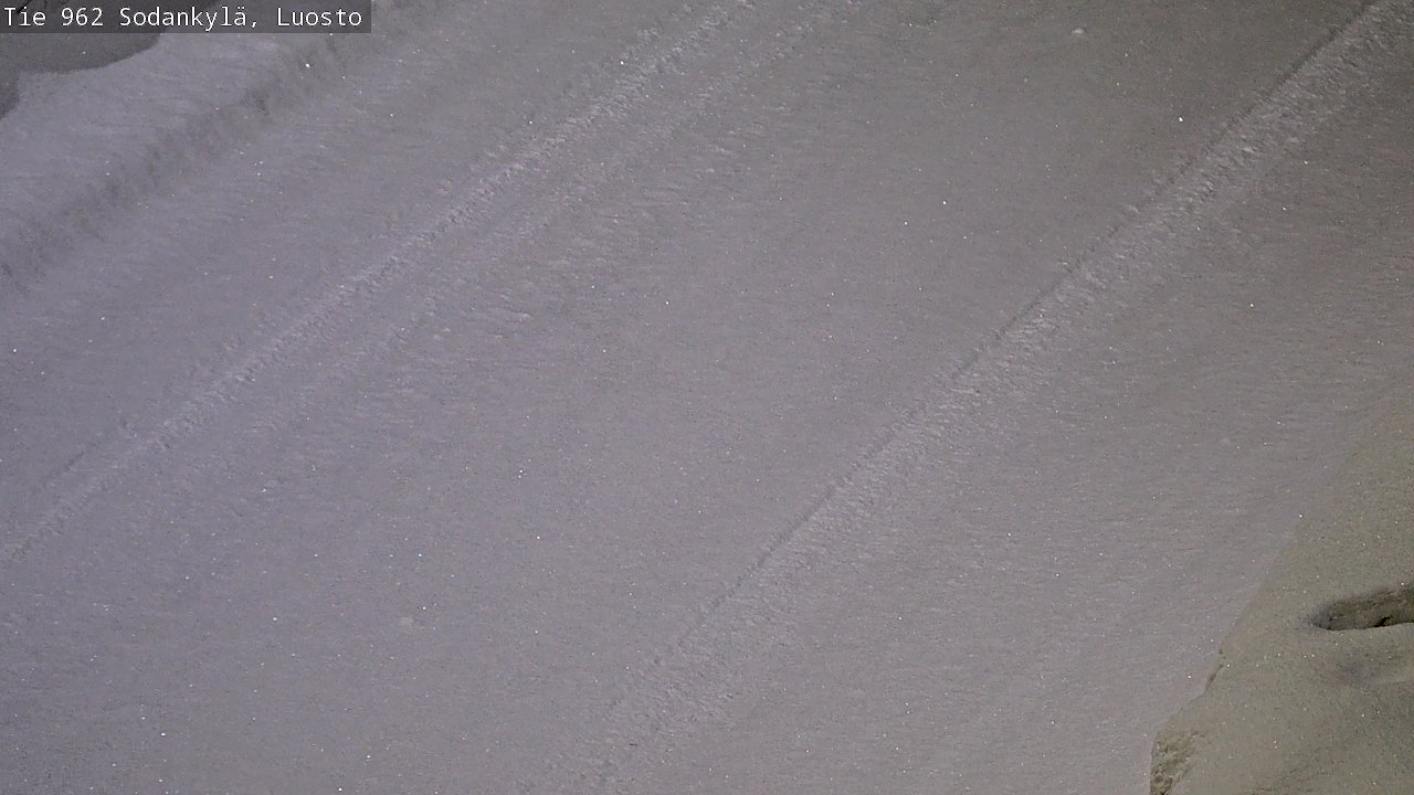 Weather Camera Image Väg 962 Sodankylä, Luosto, Sodankylä, Lappi