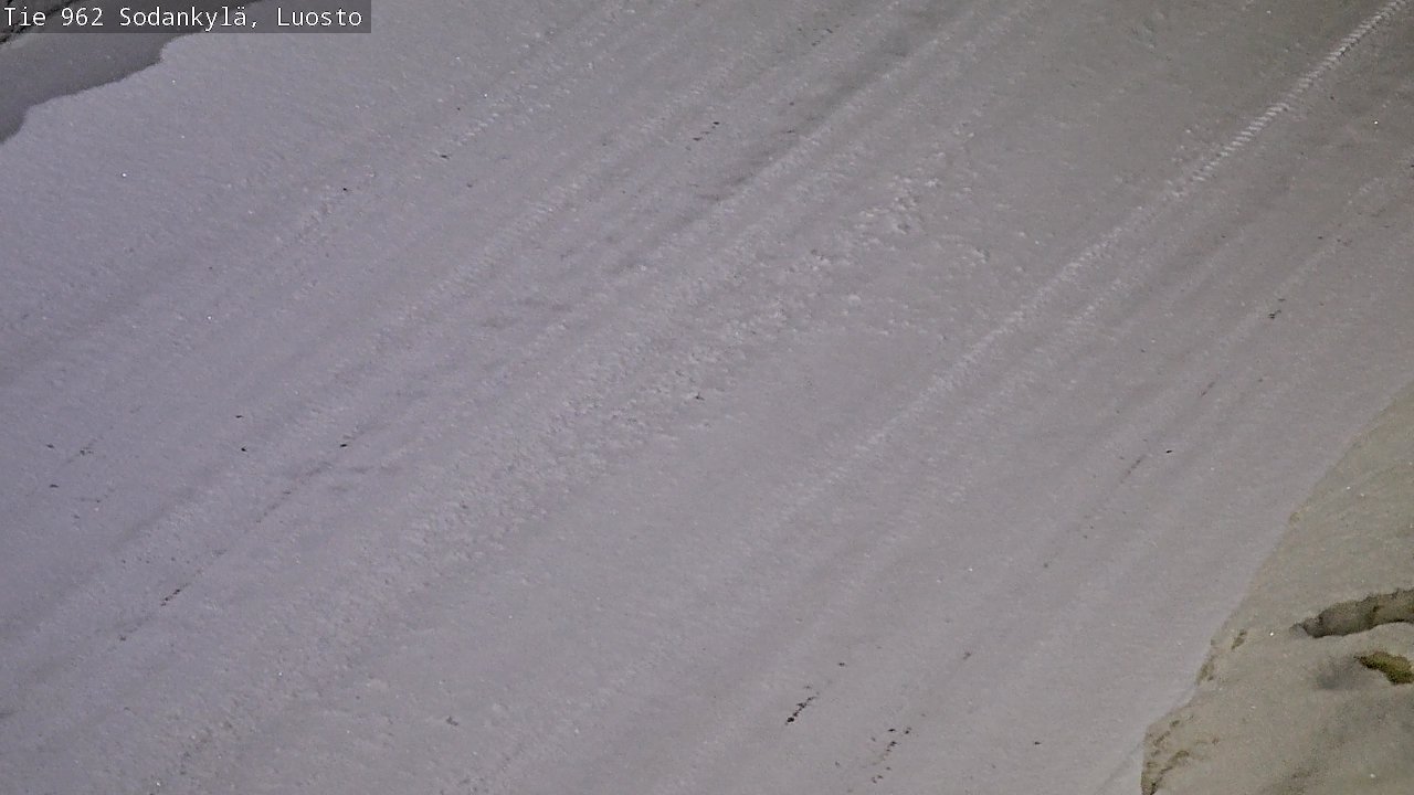 Weather Camera Image Väg 962 Sodankylä, Luosto, Sodankylä, Lappi