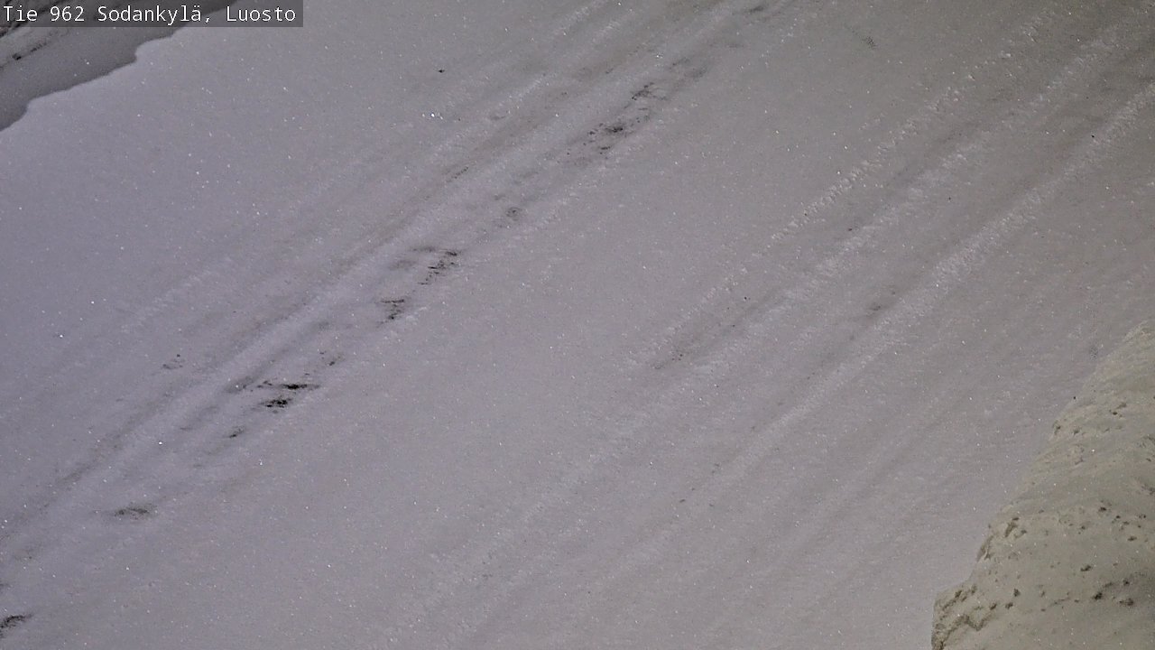 Weather Camera Image Väg 962 Sodankylä, Luosto, Sodankylä, Lappi