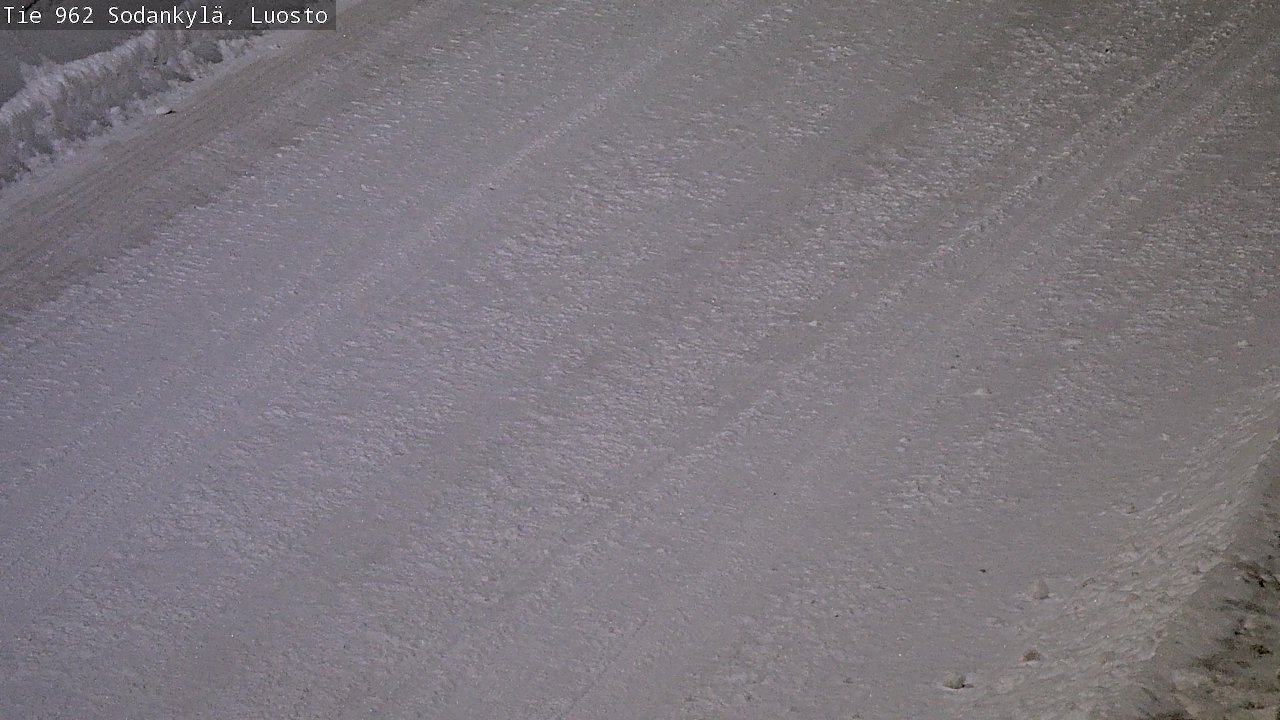 Weather Camera Image Väg 962 Sodankylä, Luosto, Sodankylä, Lappi