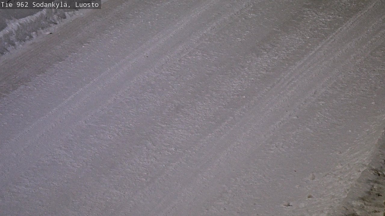 Weather Camera Image Väg 962 Sodankylä, Luosto, Sodankylä, Lappi