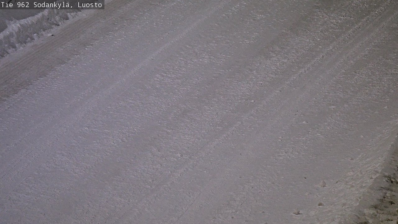 Weather Camera Image Väg 962 Sodankylä, Luosto, Sodankylä, Lappi