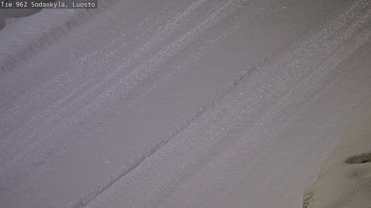 Weather Camera Image Väg 962 Sodankylä, Luosto, Sodankylä, Lappi