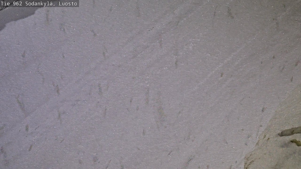 Weather Camera Image Väg 962 Sodankylä, Luosto, Sodankylä, Lappi