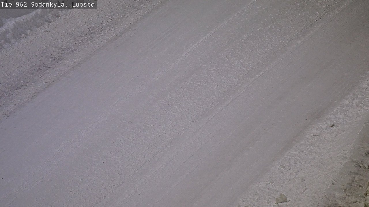 Weather Camera Image Väg 962 Sodankylä, Luosto, Sodankylä, Lappi