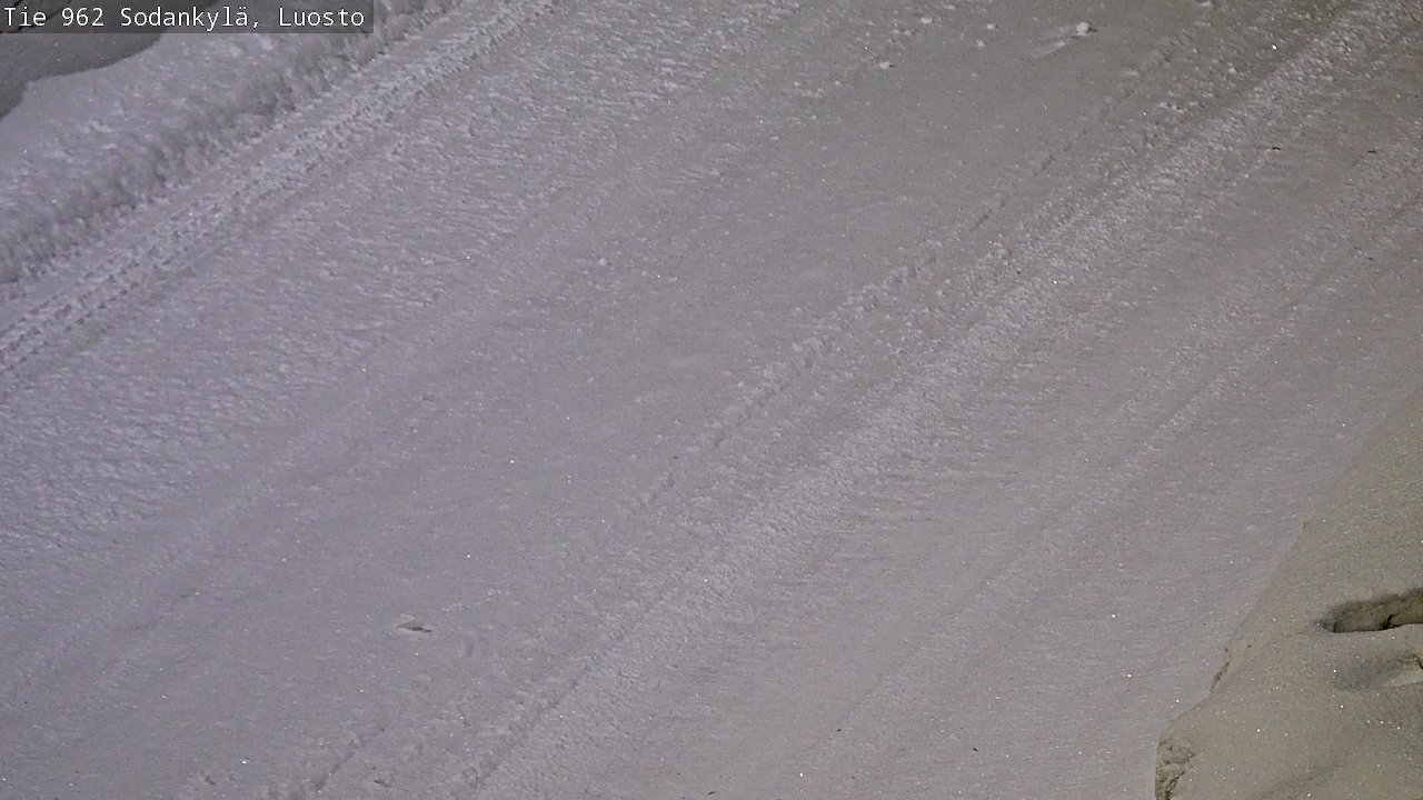 Weather Camera Image Väg 962 Sodankylä, Luosto, Sodankylä, Lappi