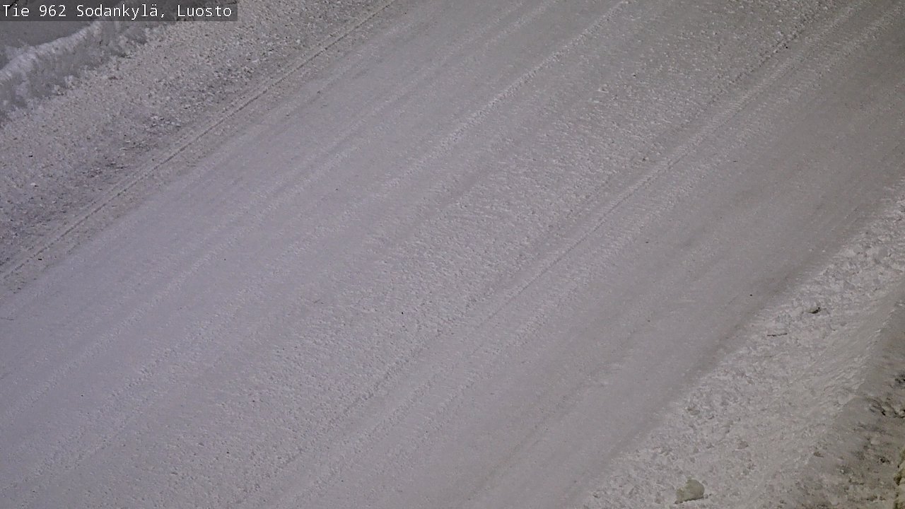 Weather Camera Image Väg 962 Sodankylä, Luosto, Sodankylä, Lappi