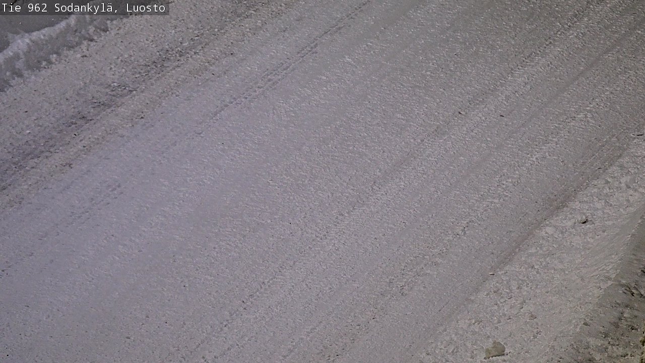 Weather Camera Image Väg 962 Sodankylä, Luosto, Sodankylä, Lappi