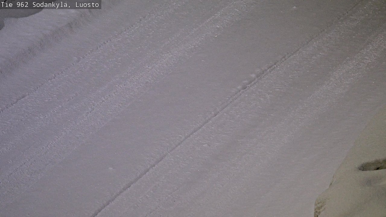 Weather Camera Image Väg 962 Sodankylä, Luosto, Sodankylä, Lappi